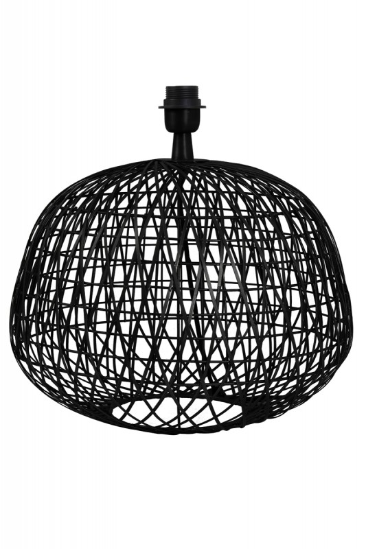 LAMP BASE FLAT WIRE BLACK AND G2LL LAMP SHADE PALM - TABLE LAMPS